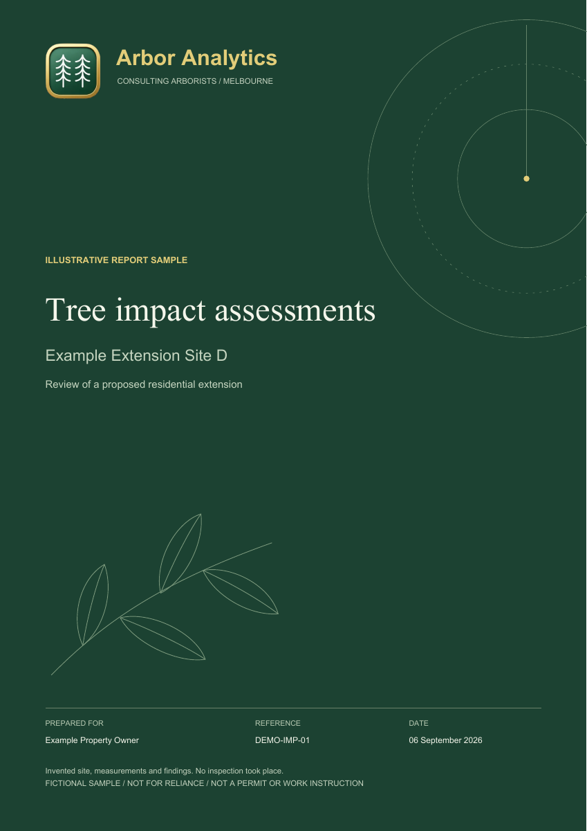 Illustrative sample report: Cover