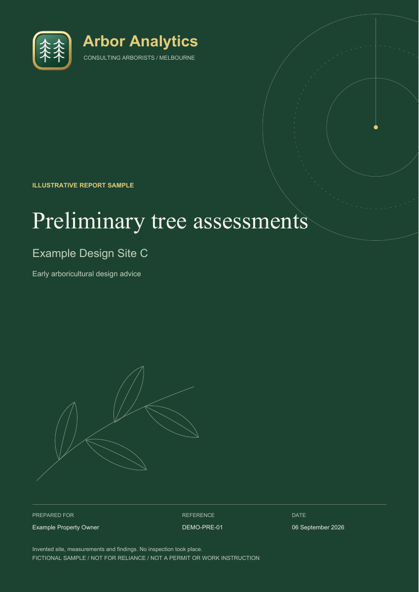 Illustrative sample report: Cover