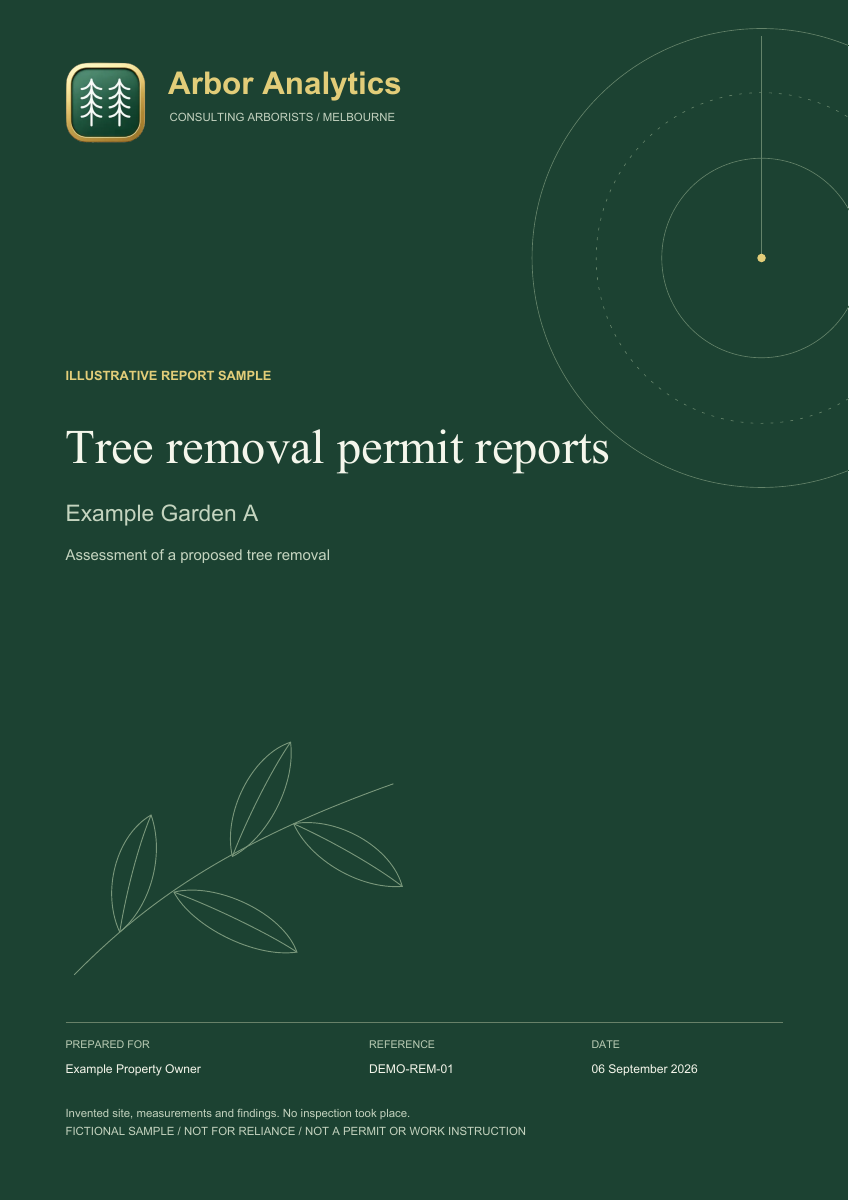 Illustrative sample report: Cover